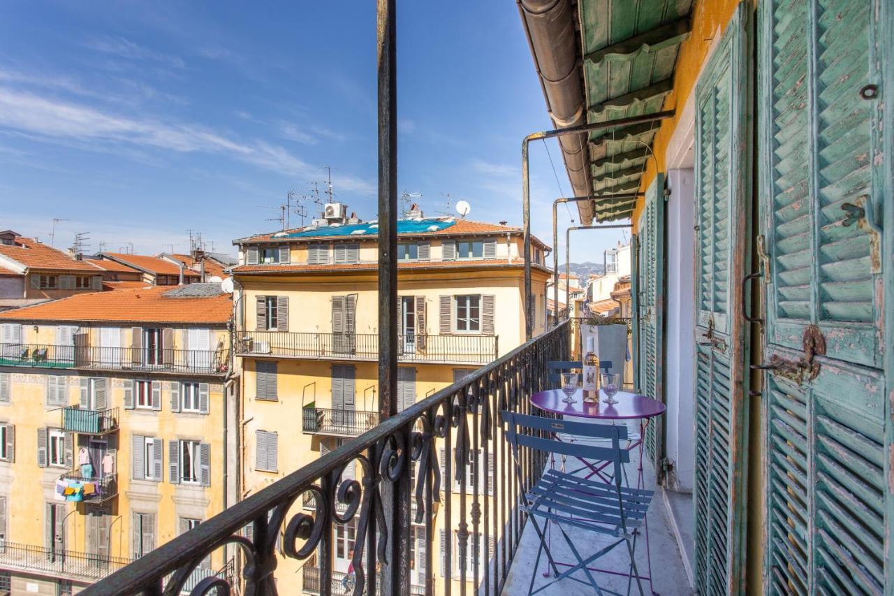 Ross 5- F2, Lumineux, Balcon, Loft, Clim, Vieux-Nice Buitenkant foto