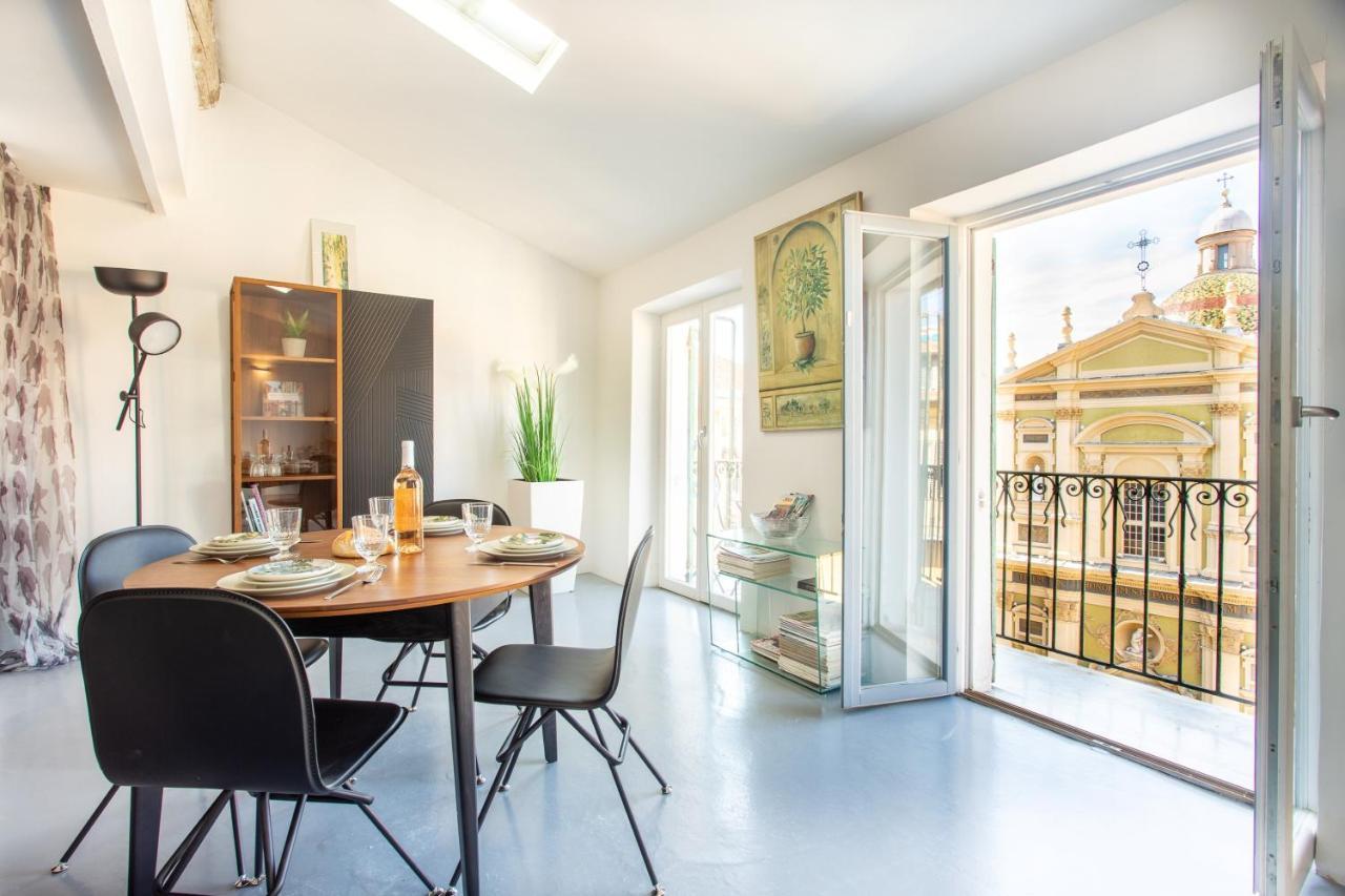 Ross 5- F2, Lumineux, Balcon, Loft, Clim, Vieux-Nice Buitenkant foto
