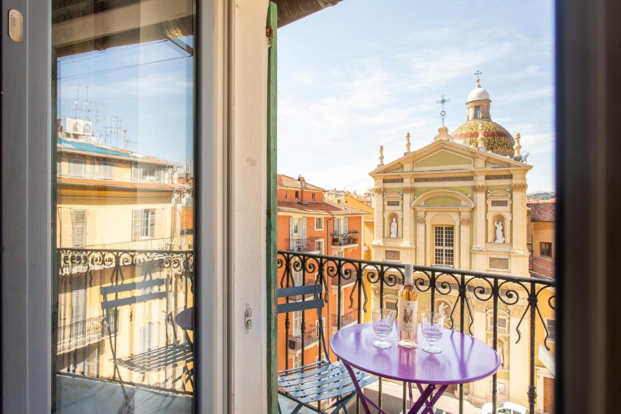 Ross 5- F2, Lumineux, Balcon, Loft, Clim, Vieux-Nice Buitenkant foto