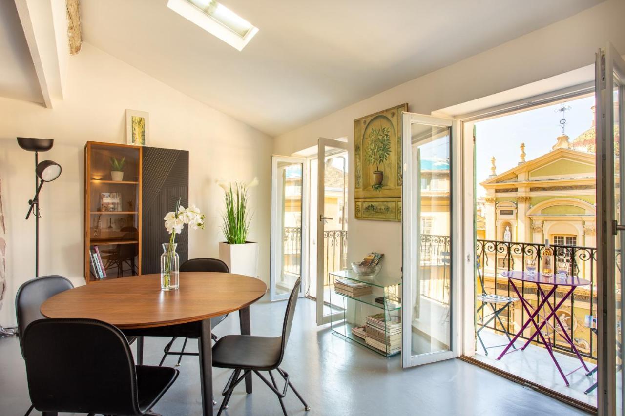 Ross 5- F2, Lumineux, Balcon, Loft, Clim, Vieux-Nice Buitenkant foto