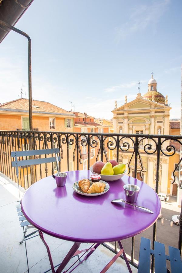 Ross 5- F2, Lumineux, Balcon, Loft, Clim, Vieux-Nice Buitenkant foto