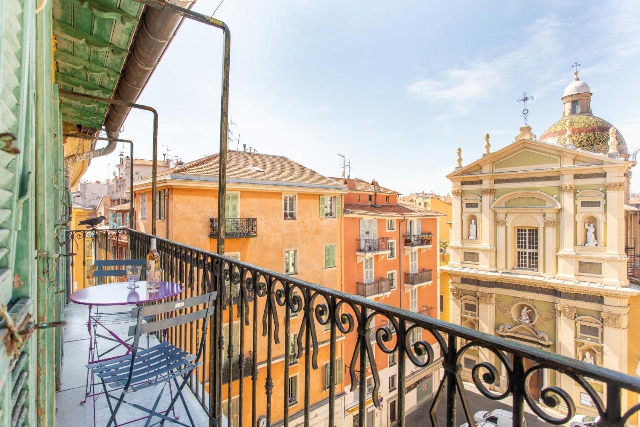 Ross 5- F2, Lumineux, Balcon, Loft, Clim, Vieux-Nice Buitenkant foto