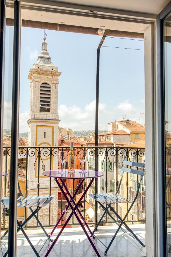Ross 5- F2, Lumineux, Balcon, Loft, Clim, Vieux-Nice Buitenkant foto