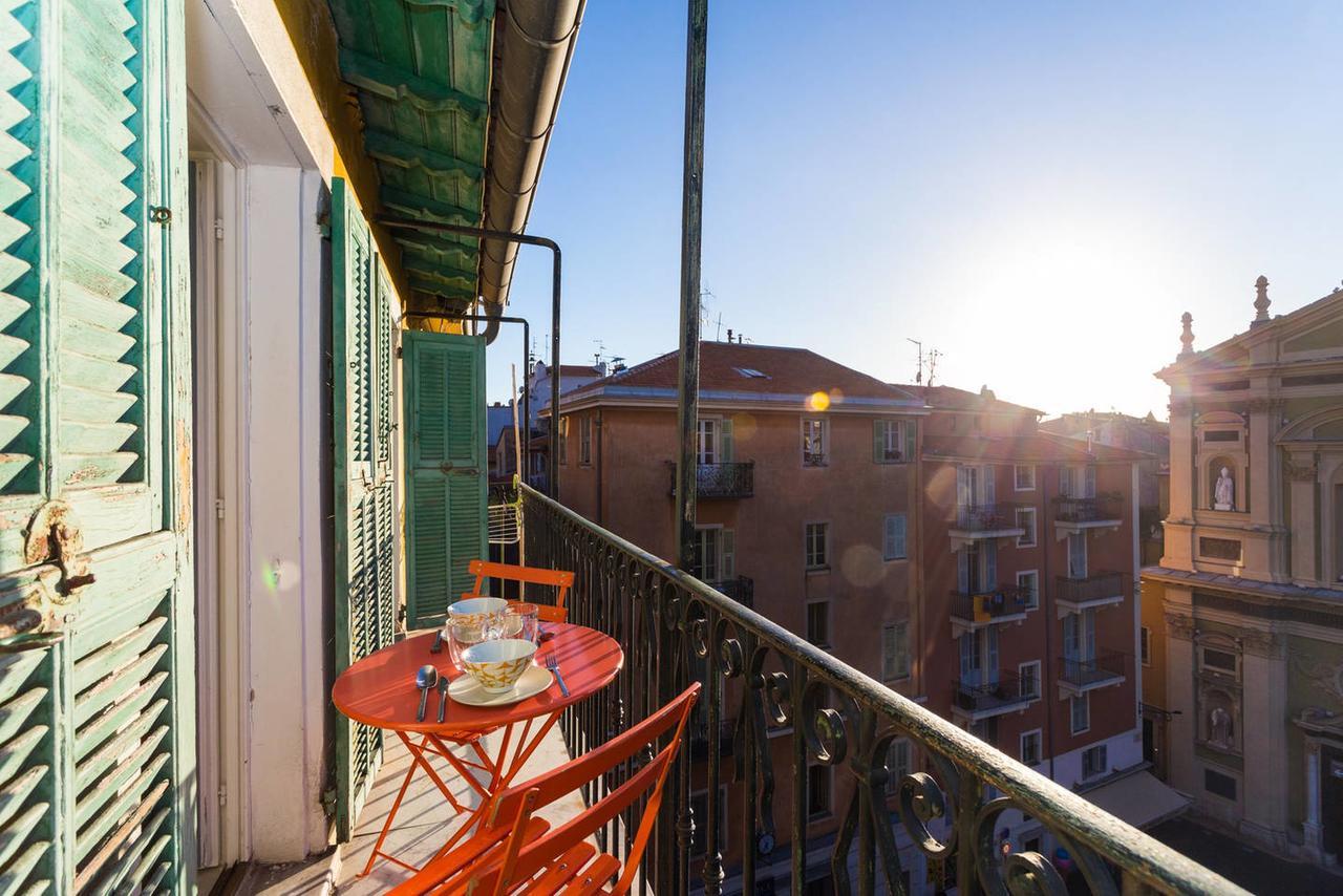 Ross 5- F2, Lumineux, Balcon, Loft, Clim, Vieux-Nice Buitenkant foto